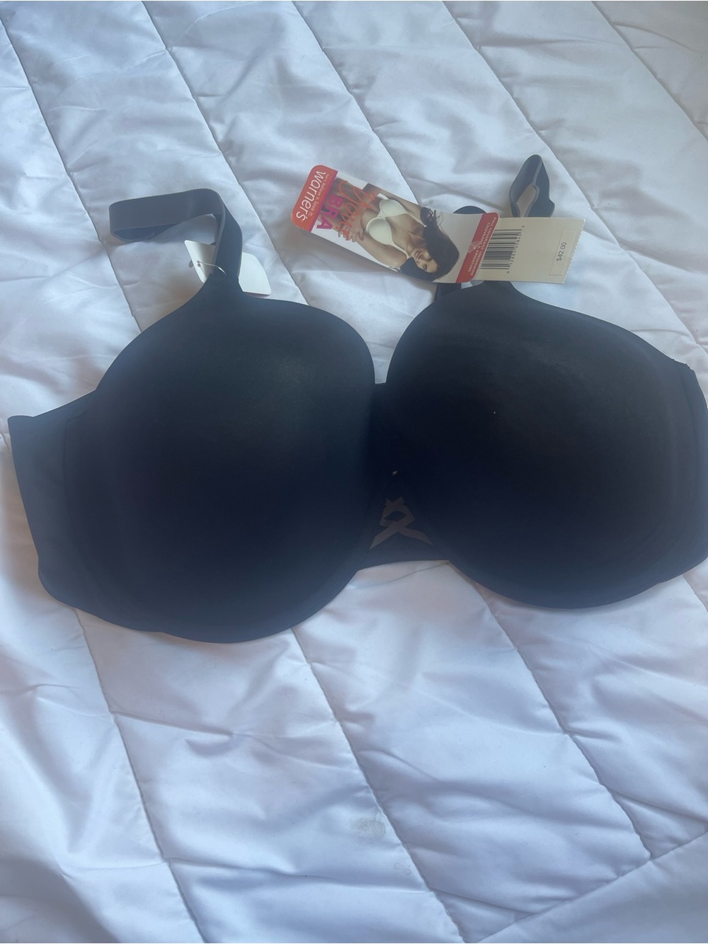 Warner's Black Strapless Molded Cup Bra